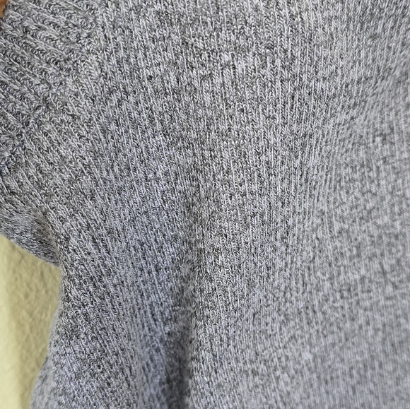 Madewell Westville Tank Midi Dress in a purple/blue ribbed knit fabric. - Picture 4 of 5